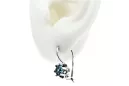 copie de Boucles d'oreilles vintage argent 925 aquamarine vec023s style soviétique russe