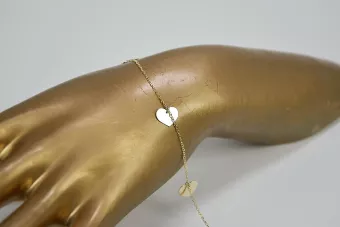 Yellow rose gold bracelet ★ russiangold.com ★ Gold 585 333 Low price