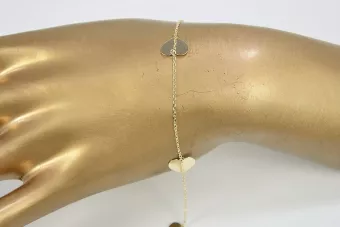 Brățară galbenă ★ din aur roz russiangold.com ★ Aur 585 333 Preț scăzut