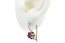 Jahrgang silber rose gold plattiert 925 amethyst vec019rp Russischer Sowjetstil