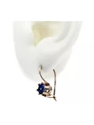Урожай срібло троянда золота 925 Sapphire сережки vec019rp російська радянський стиль