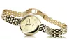 Montre femme or jaune Geneve Lady Gift lw048ydy