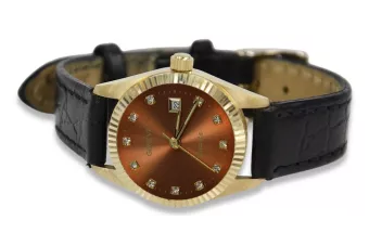 Gold men's watch Geneve ★ zlotychlopak.pl ★ Gold purity 585 333 Low Price!