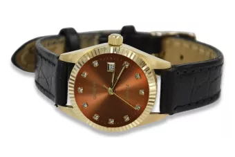 Gold men's watch Geneve ★ zlotychlopak.pl ★ Gold purity 585 333 Low Price!