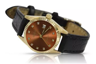 Montre hommes d'or Geneve ★ https://zlotychlopak.pl/fr/ ★ Pureté d'or 585 333 Low Price!