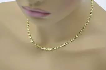 Жълта розово злато верижка ★ russiangold.com ★ злато 585 333 Ниска цена