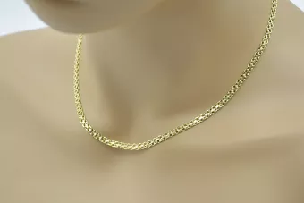Κίτρινη ροζ χρυσή αλυσίδα ★ russiangold.com ★ Χρυσό 585 333 Χαμηλή τιμή