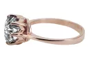 Réglage Or rose 14 carats vintage d'origine Anneau Vintage vrc157r