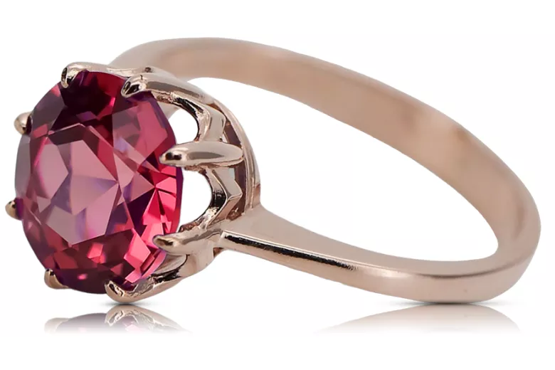 Ring Vintage craft Ruby Original Vintage 14K Rose Gold vrc157r