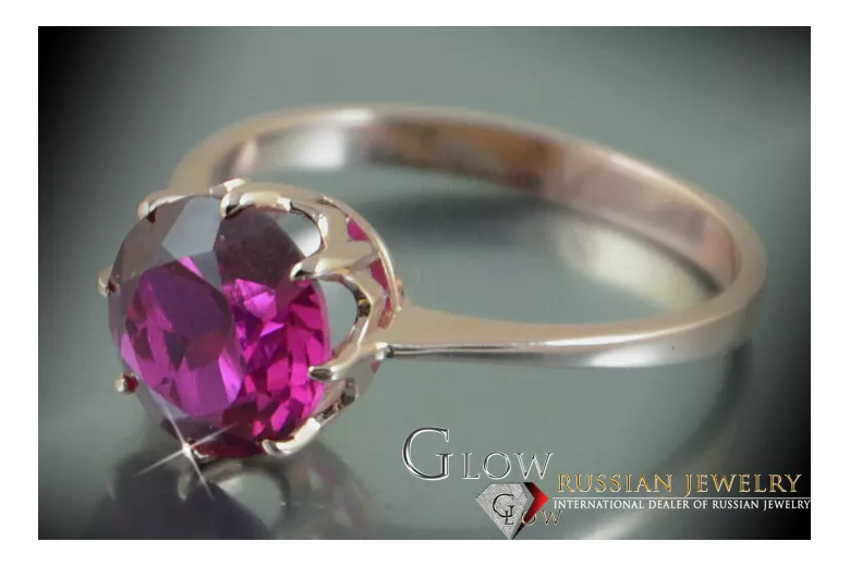 Ring Vintage craft Ruby Original Vintage 14K Rose Gold vrc157r