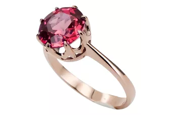 Ring Vintage craft Ruby Original Vintage 14K Rose Gold vrc157r