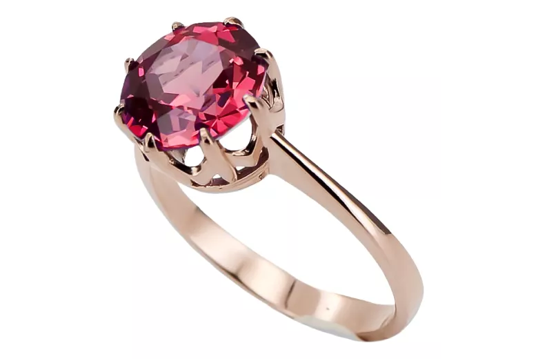 Ring Vintage craft Ruby Original Vintage 14K Rose Gold vrc157r