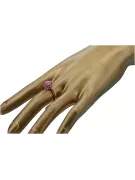Ring Vintage craft Ruby Original Vintage 14K Rose Gold vrc157r