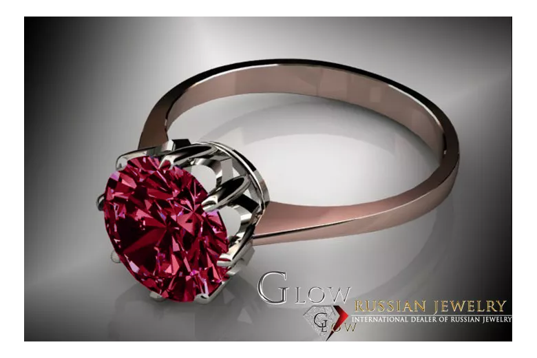 Ring Vintage craft Ruby Original Vintage 14K Rose Gold vrc157r