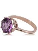 Original Vintage 14K Rose Gold Amethyst Ring Vintage vrc157r