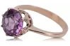 Original Vintage 14K Rose Gold Amethyst Ring Vintage vrc157r