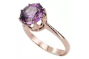 Original Vintage 14K Rose Gold Amethyst Ring Vintage vrc157r