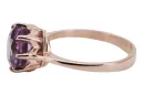 Original Vintage 14K Rose Gold Amethyst Ring Vintage vrc157r