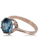 Ring Aquamarine Original Vintage 14K Rose Gold Vintage craft vrc157r