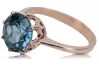 Ring Aquamarine Original Vintage 14K Rose Gold Vintage craft vrc157r