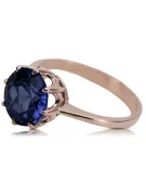 Original Vintage 14K Rose Gold Sapphire Ring Vintage vrc157r