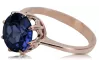 Original Vintage 14K Rose Gold Sapphire Ring Vintage vrc157r