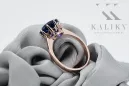 Original Vintage 14K Rose Gold Sapphire Ring Vintage vrc157r