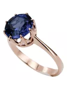 Original Vintage 14K Rose Gold Sapphire Ring Vintage vrc157r