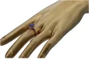 Original Vintage 14K Rose Gold Sapphire Ring Vintage vrc157r