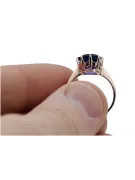 Original Vintage 14K Rose Gold Sapphire Ring Vintage vrc157r