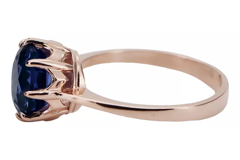 Original Vintage 14K Rose Gold Sapphire Ring Vintage vrc157r