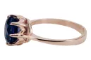 Original Vintage 14K Rose Gold Sapphire Ring Vintage vrc157r