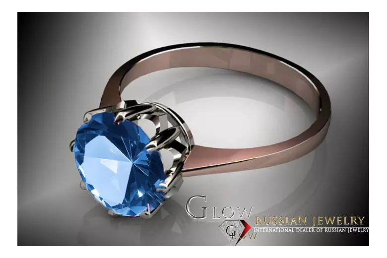 Original Vintage 14K Rose Gold Sapphire Ring Vintage vrc157r