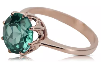Vintage Jewlery Ring Emerald Original Vintage 14K Rose Gold vrc157r