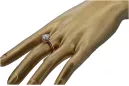 Vintage Jewlery Ring Zircon Original Vintage 14K Rose Gold vrc157r