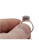 Vintage Jewlery Ring Zircon Original Vintage 14K Rose Gold vrc157r