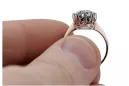 Vintage Jewlery Ring Zircon Original Vintage 14K Rose Gold vrc157r