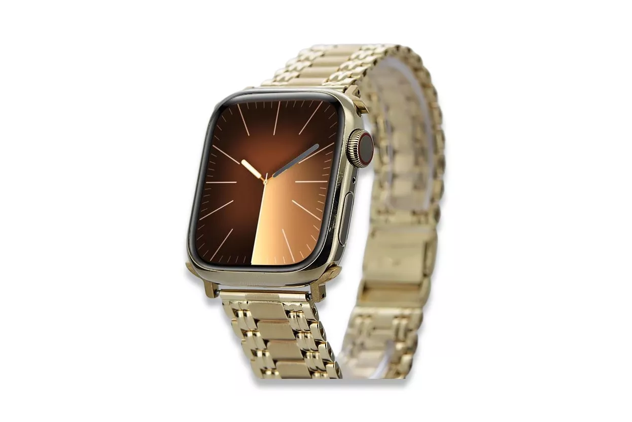 14k 585 aukso apyranka vyrams skirtam Apple watch mbw012apple