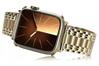 14k 585 aukso apyranka vyrams skirtam Apple watch mbw012apple