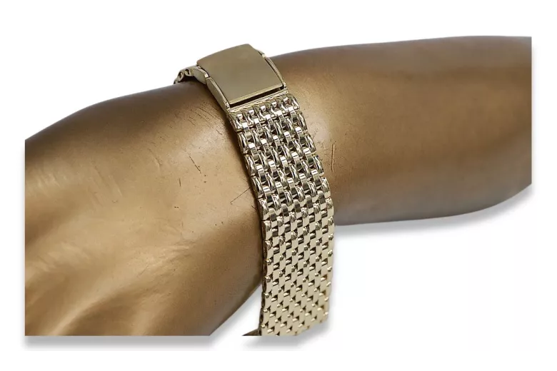 Brățară Apple ceas pentru bărbați din aur galben de 14k mbw013yapple