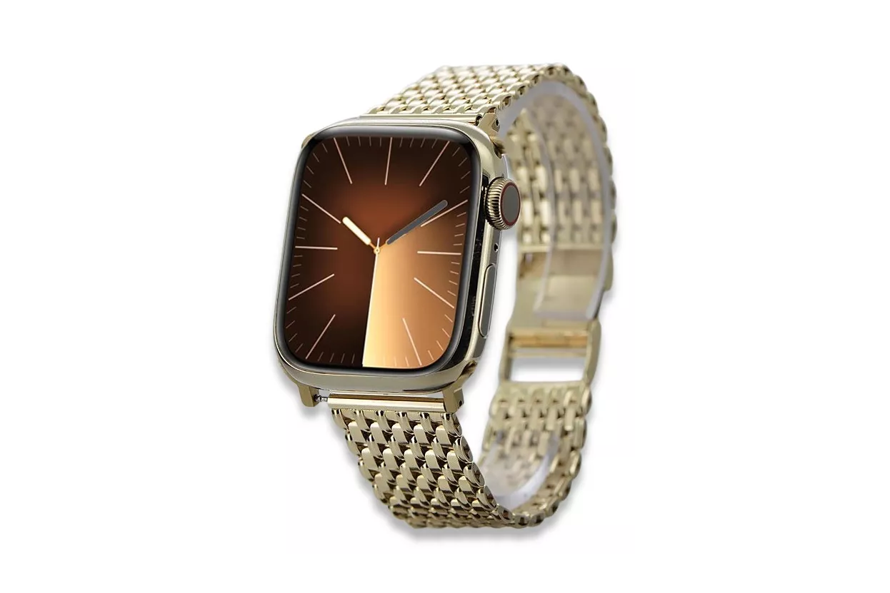 14k 585 aukso apyranka vyrams skirtam Apple watch mbw013apple