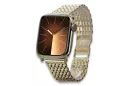 Желтый 14k золотой человек Apple часы браслет mbw013yapple