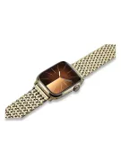 Jaune 14k or homme Apple bracelet montre mbw013yapple