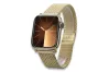 Желтый 14k золотой человек Apple часы браслет mbw014apple