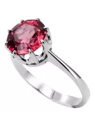 Vintage Jewlery Ring Ruby Sterling silver 925 vrc157s