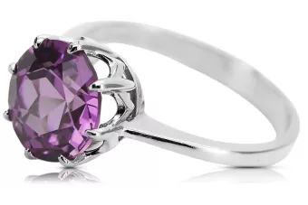 Amethyst 925 Silver Ring Classic vinobraní VRC157S