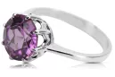 Sterling Silber 925 Amethyst Ring Vintage Stil vrc157s