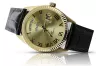 Amarillo 14k oro hombre mujer reloj Geneve mw013ydg