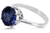 Ring Sapphire Sterling silver 925 Vintage Jewlery vrc157s
