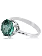 Ring Vintage style Emerald Sterling silver 925 vrc157s